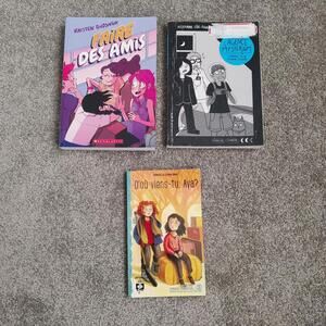 Lot de 3 livres jeunesse en français – BD et roman Aya
